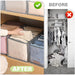 4069 Clothes Organizer +7 Grid, Drawer Wardrobe Clothes Organizer, Jeans Closet Cabinet Organizers, Portable Foldable Storage Containers DeoDap