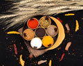 Masala Spice Box – 7 Compartment Airtight Plastic Dabba | Lunchie Bunchie