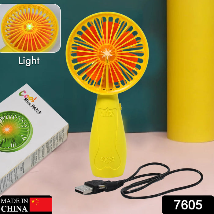 7605 Foldable Handy Light Fans Rechargeable Handheld Mini Fan — Deodap