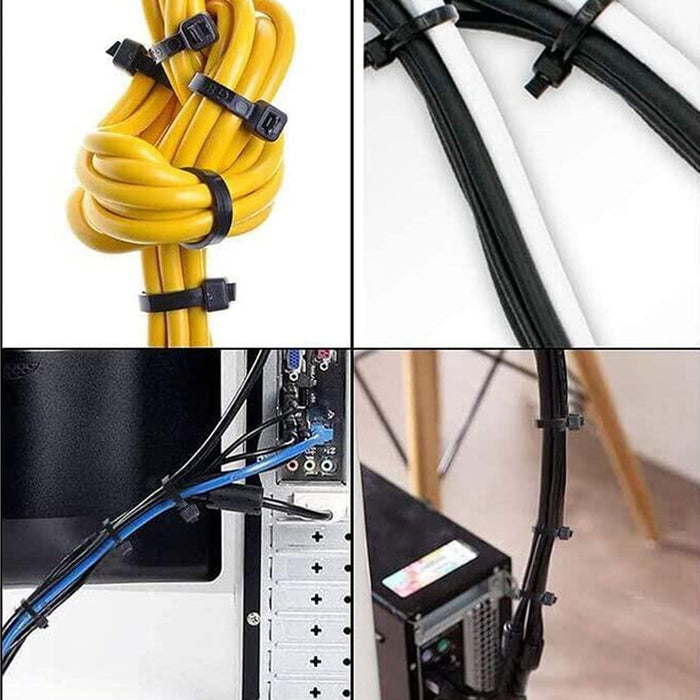 3140 8Inch Nylon Self Locking Cable Ties, Heavy Duty — DeoDap