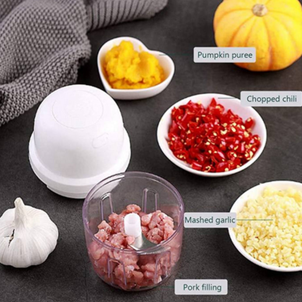 1pc Pink Electric Mini Garlic Chopper, 250ML USB Rechargeable Portable  Electric Food Chopper, Wireless Small Food Processor for Chopping Garlic,  Ginger, Chili, Minced Meat, Onion, Etc Kitchen Tools