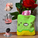 6514 Green Kitty small Hot Water Bag with Cover for Pain Relief, Neck, Shoulder Pain and Hand, Feet Warmer, Menstrual Cramps. DeoDap
