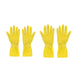4854 2 pair med yellow gloves For Types Of Purposes Like Washing Utensils, Gardening And Cleaning Toilet Etc. DeoDap
