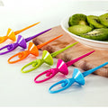 Fruit Fork Set – Dancing Doll Cutlery with Stand (Set of 6) | Jiaqi