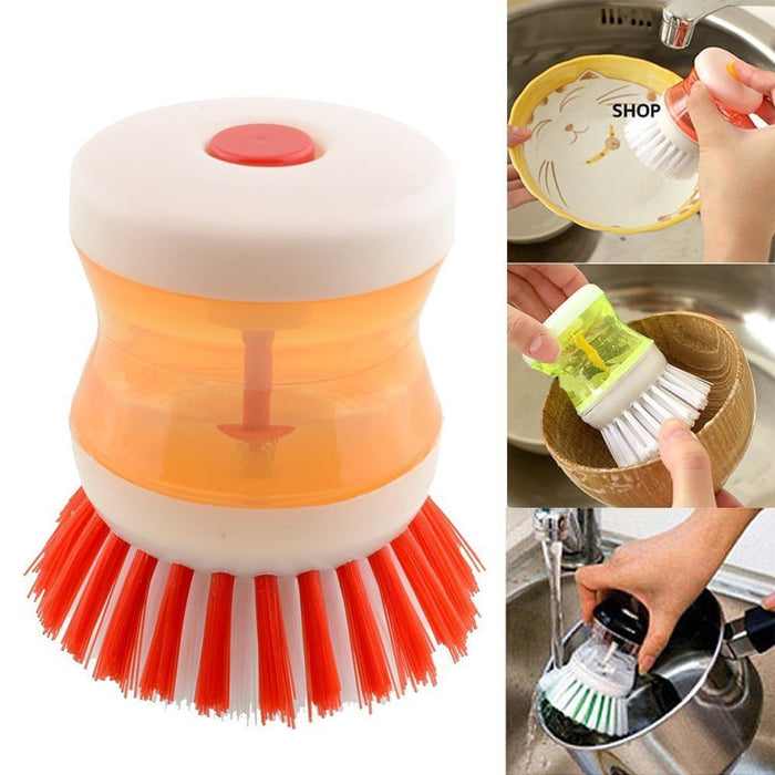 0159A Cleaning Brush with Liquid Soap Dispenser DeoDap