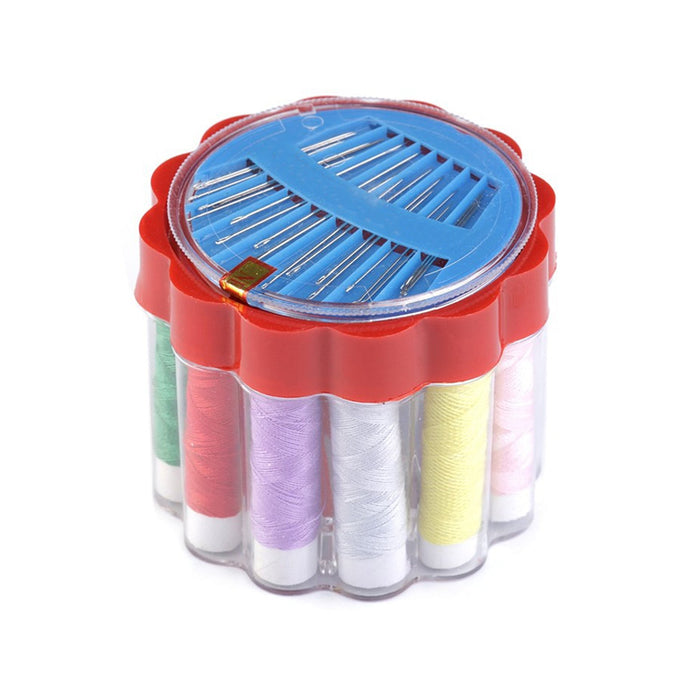 6050 24 Pc Sewing Box used in storing of thread roles and sewing stuff including all home purposes. DeoDap