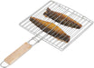 2378 Kitchen Square Roaster Papad Grill Barbecue Grill with Wooden Handle DeoDap