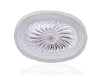 2090 Multipurpose Royal Design Oval Silver Gift Tray DeoDap