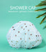 1411 Reusable Waterproof Elastic Free-Size Bathroom Shower Caps DeoDap