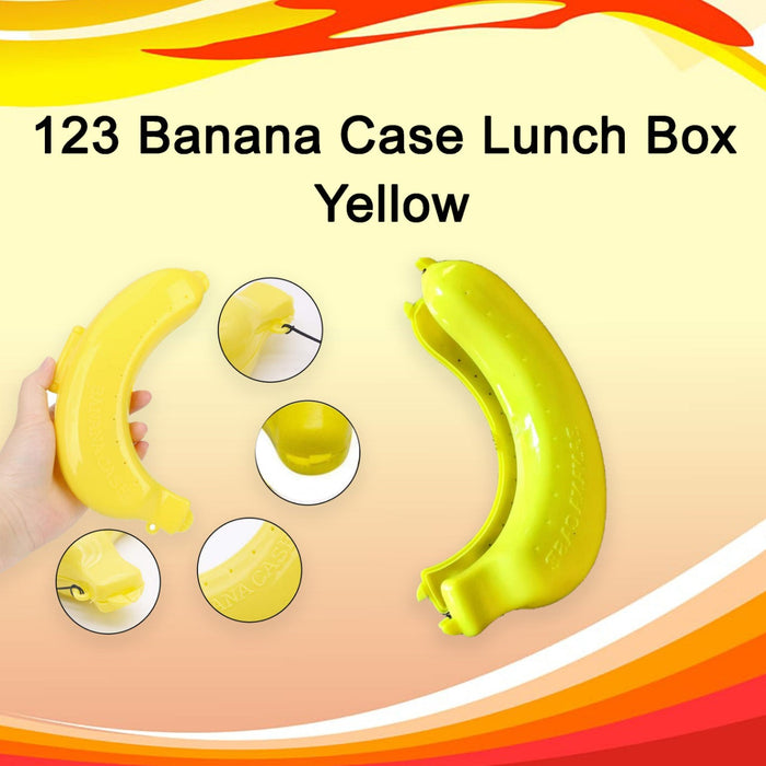 123 Banana Case Lunch Box Yellow Deodap