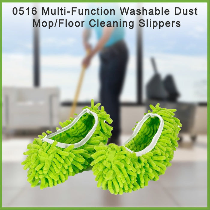 0516 Multi-Function Washable Dust Mop/Floor Cleaning Slippers DeoDap