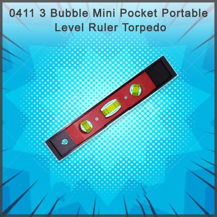 0411 3 Bubble Mini Pocket Portable Level Ruler Torpedo DeoDap