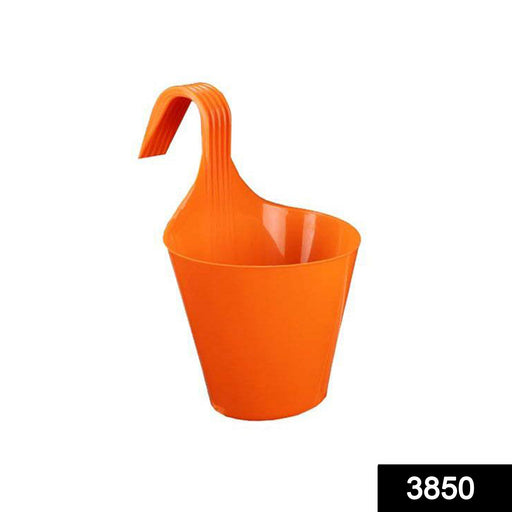 3850 Plastic Hanging Planter Pot, Multicolour, DeoDap