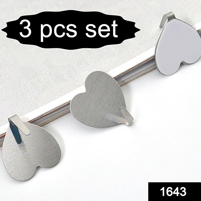 1643 Multipurpose Stainless Steel Adhesive Hooks DeoDap