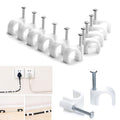 6MM Cable Clips – 100 Pc Wire Organizer for Walls | GlimmerHome