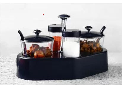 Ganesh Rendy condiment set with transparent jar for easy access, 1 piece.