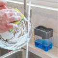 2-in-1 Soap Dispenser – Countertop Sponge Caddy for Kitchen | VelvetBubbles