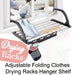 4649 Adjustable Folding Clothes Drying Racks Hanger Shelf DeoDap