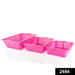 2484 Plastic Multiple Size Cane Fruit Baskets (3 Size Large, Medium, Small) DeoDap