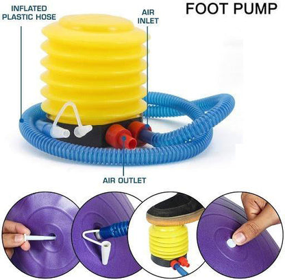 Compact foot air pump, ideal for roadside emergencies