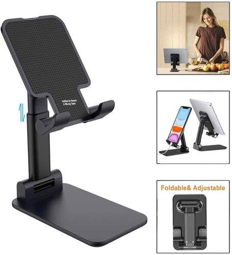 Portable mobile stand with foldable design for easy storage