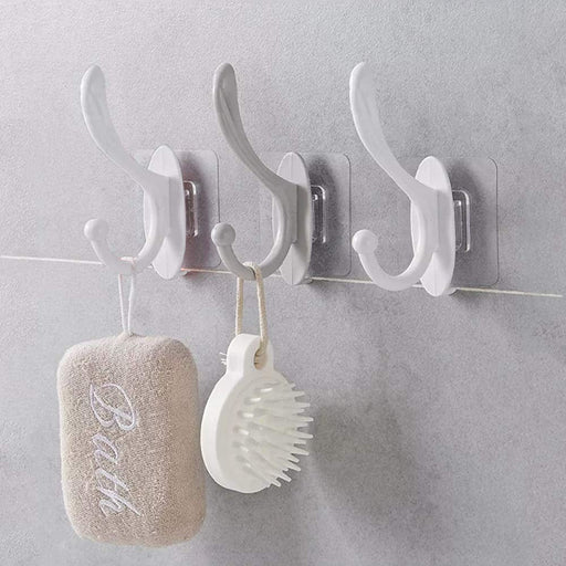 Adhesive Hooks Heavy Duty Stick on Wall Hooks Coat Hooks Self Adhesive  Towel Holders for Hanging Door Cabinet Stainless Steel Kitchen Bathroom  Home -4 Pack 