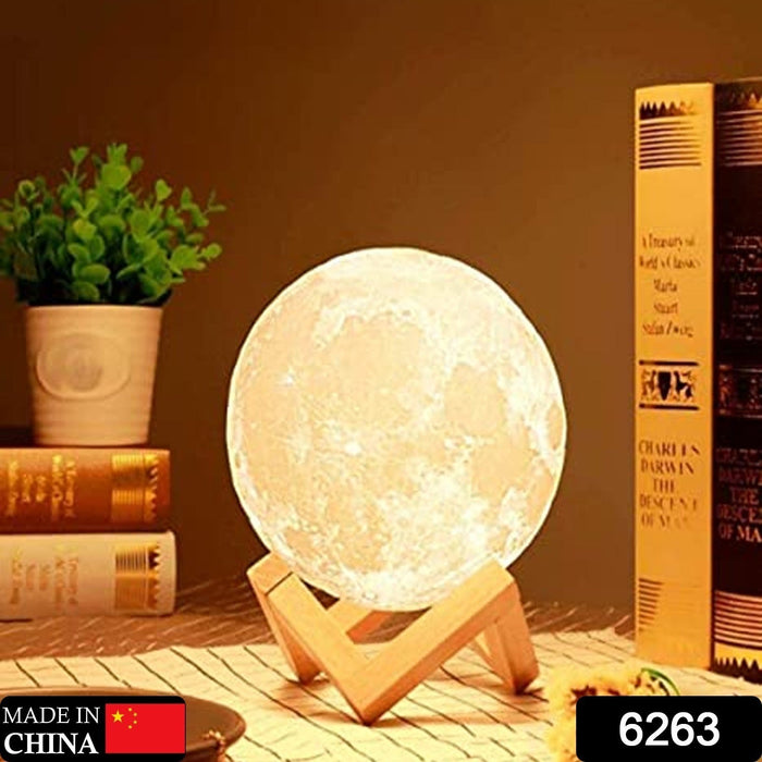 6263 Moon Night Lamp with Stand Night lamp for Bedroom Lights for Adults and Kids Home Room Beautiful Indoor Lighting ( Brown Box ) DeoDap
