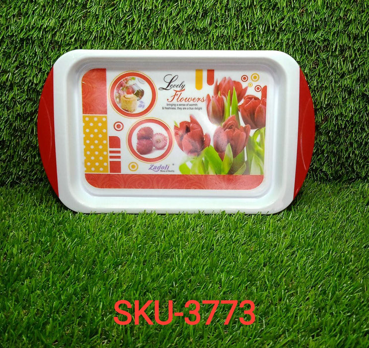 3773 Small Plastic Tray for Kitchen and General Purpose, Plastic Tray For  Tea, प्लास्टिक की सर्विंग ट्रे, प्लास्टिक सर्विंग ट्रे - VRX INDIA, Karwar