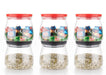 2286 Matka Shaped Jar with Air Tight & Leak Proof Lid (Multicolour) (Set of 6) (900Ml) DeoDap