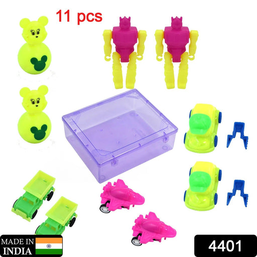 4401 Toys for Kids Friction Powered Toy for Baby Push & Go Toys Combo Set for Boys & Girls ( Pack of 11) DeoDap