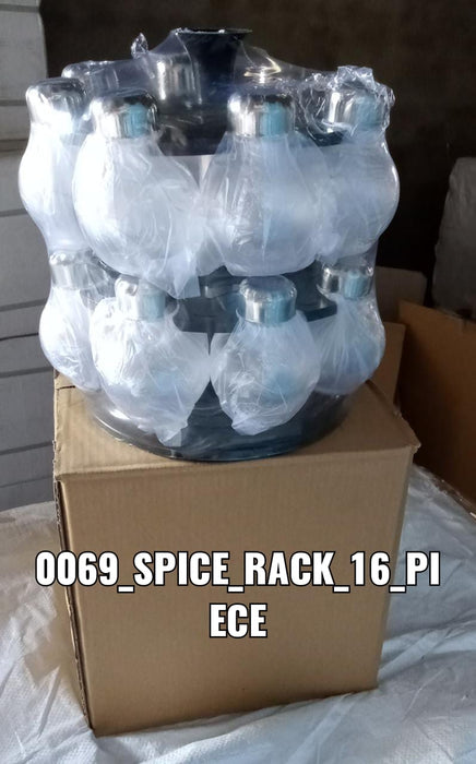 069 Multipurpose Revolving Plastic Spice Rack Set (16pcs) DeoDap