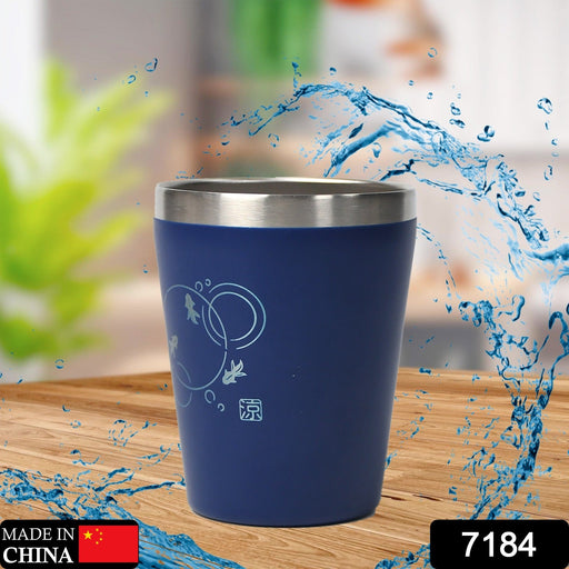 Premium blue glass tumbler