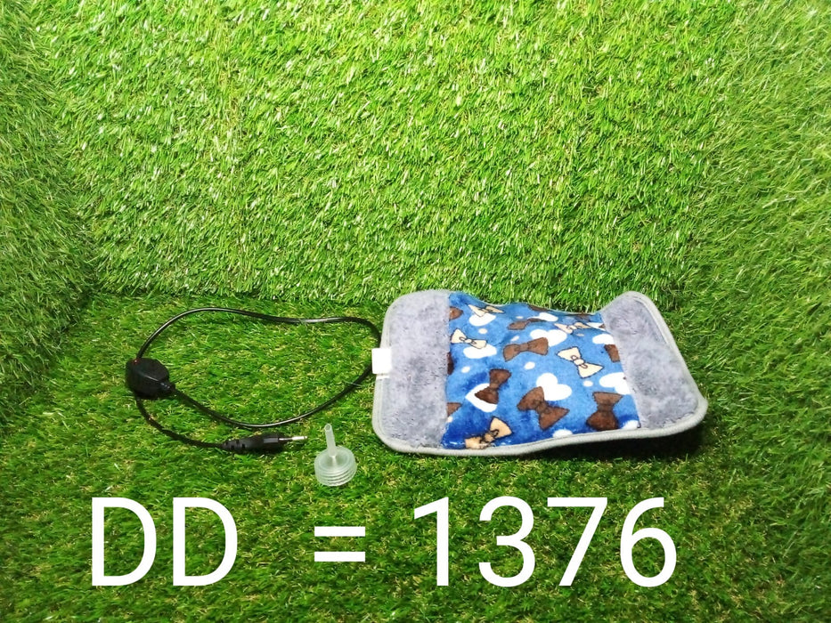 1376 Velvet Electric Water Bag For Instant Pain Relief (Multicolour) DeoDap