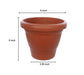 0839 Garden Heavy Plastic Planter Pot/Gamla 6 inch (Brown, Pack of 1, Small) DeoDap