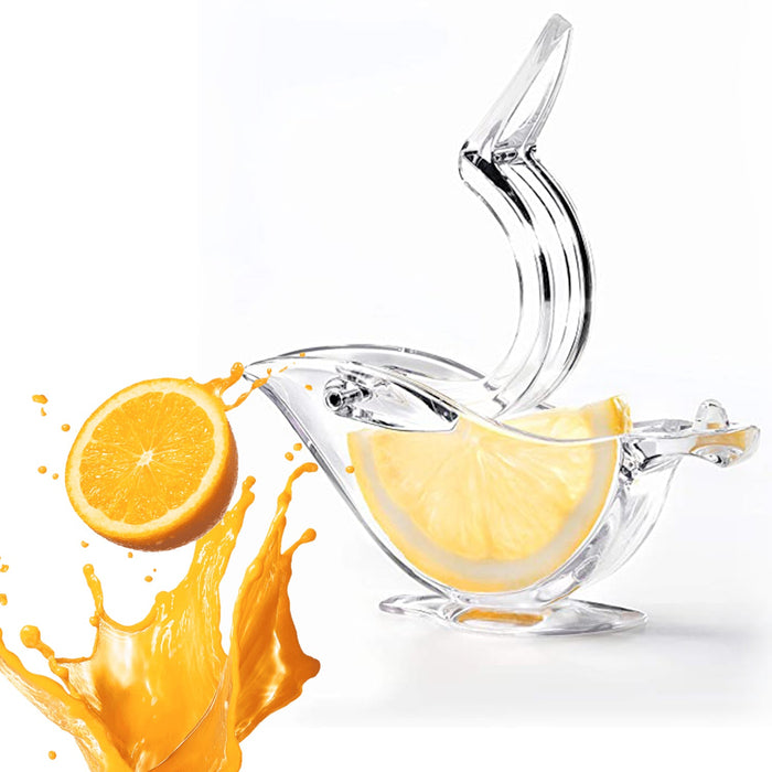 5345 Manual Lemon Slice Squeezer, Portable Transparent Fruit Juicer, Orange Citrus Manual Bird Shape Hand Juicer for Orange Lemon Lime,for Kitchen (Card Packing) DeoDap