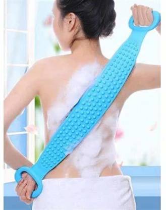 1308 Silicone Body Back Scrubber Bath Brush Washer For Dead Skin Removal DeoDap